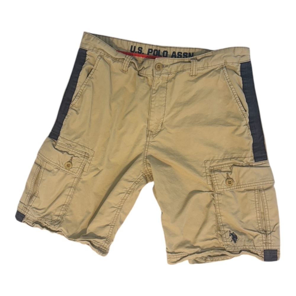 Vtg Polo Khaki Cargo Shorts